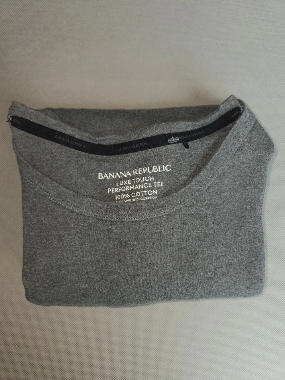 Banana Republic Luxe Touch Performance Gray T-Shirt Men's Size XXL Soft Cotton